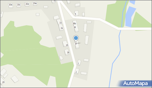 Trzebiechów, Trzebiechów, 37, mapa Trzebiechów