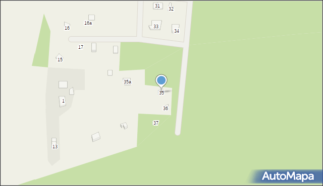 Trzebiechowo, Trzebiechowo, 35, mapa Trzebiechowo