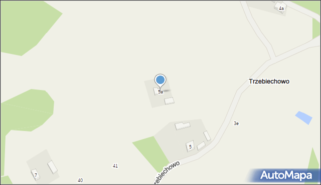 Trzebiechowo, Trzebiechowo, 5a, mapa Trzebiechowo
