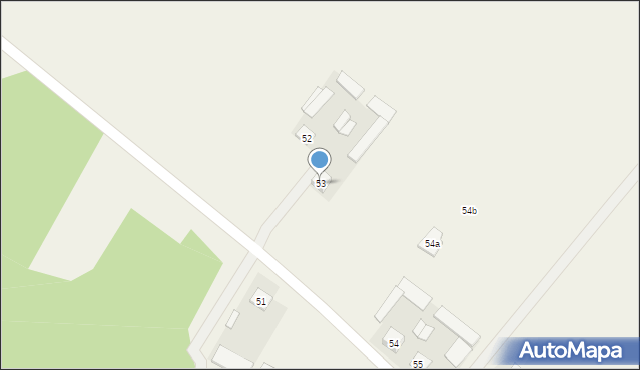 Trzebień, Trzebień, 53, mapa Trzebień