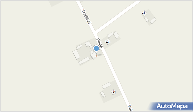 Trzebień, Trzebień, 9, mapa Trzebień