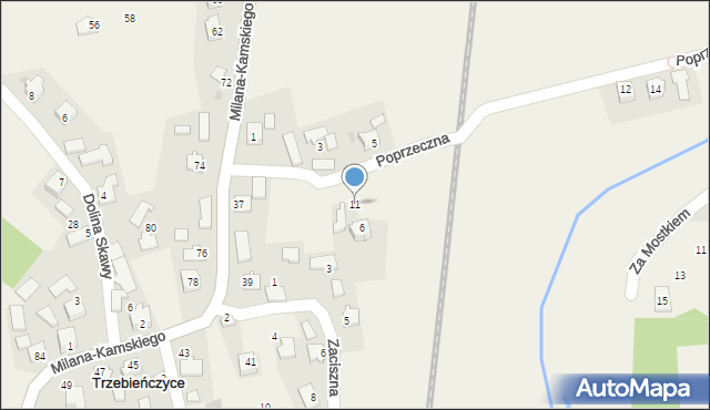 Trzebieńczyce, Trzebieńczyce, 11, mapa Trzebieńczyce