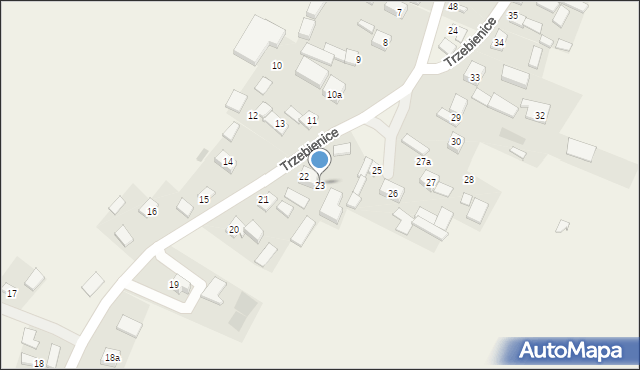 Trzebienice, Trzebienice, 23, mapa Trzebienice