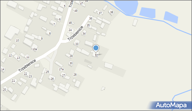 Trzebienice, Trzebienice, 32, mapa Trzebienice