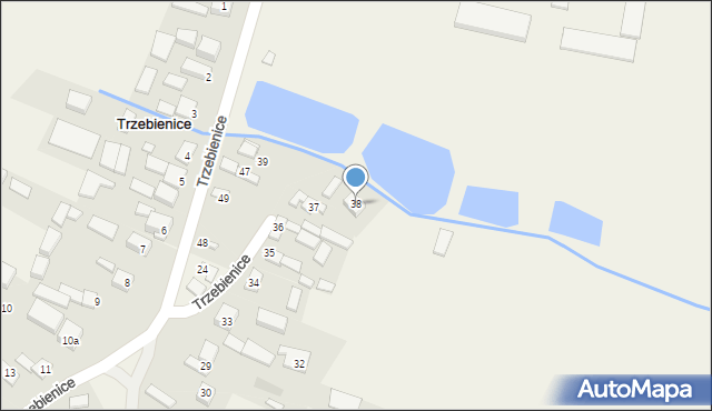 Trzebienice, Trzebienice, 38, mapa Trzebienice