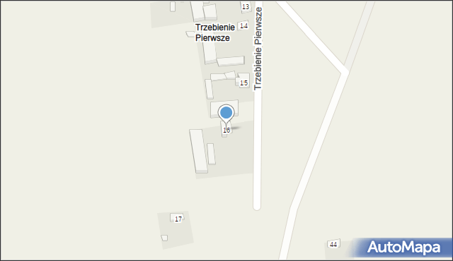 Trzebienie, Trzebienie Pierwsze, 16, mapa Trzebienie
