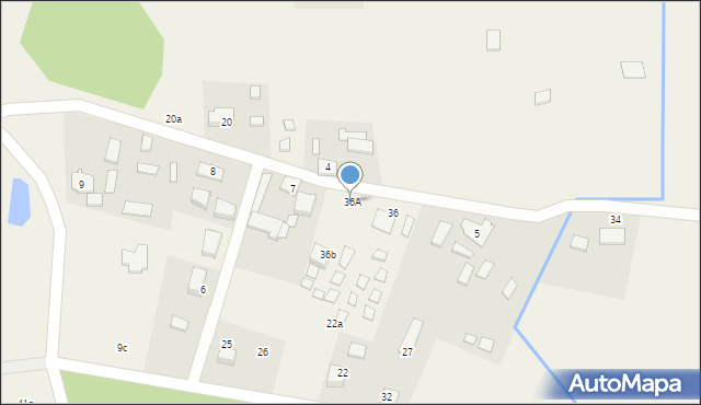 Trzebieradz, Trzebieradz, 36A, mapa Trzebieradz