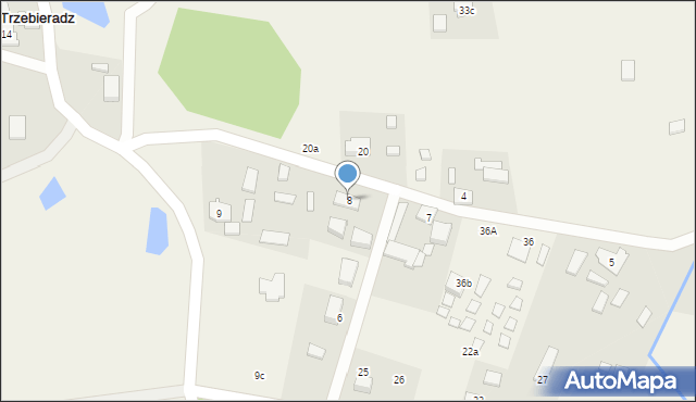 Trzebieradz, Trzebieradz, 8, mapa Trzebieradz