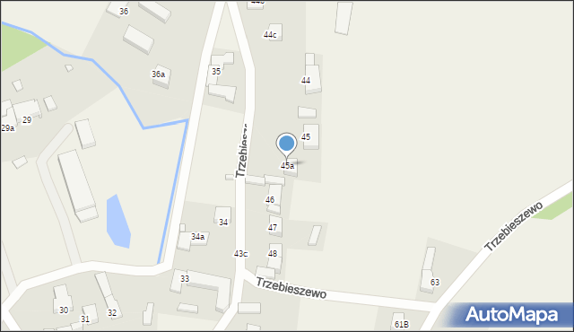 Trzebieszewo, Trzebieszewo, 45a, mapa Trzebieszewo