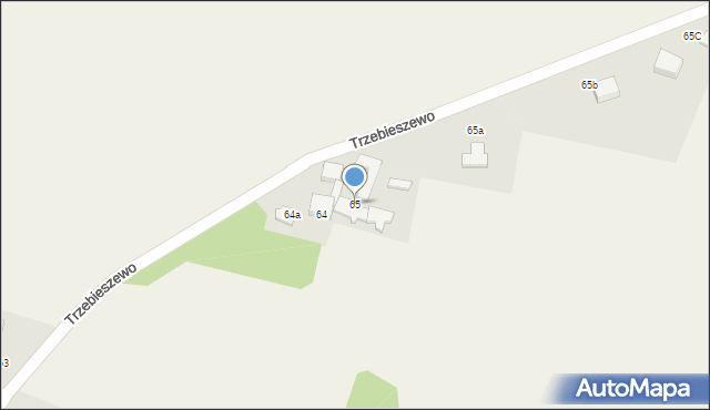 Trzebieszewo, Trzebieszewo, 65, mapa Trzebieszewo