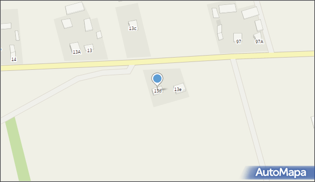 Trzebieszów, Trzebieszów, 13d, mapa Trzebieszów