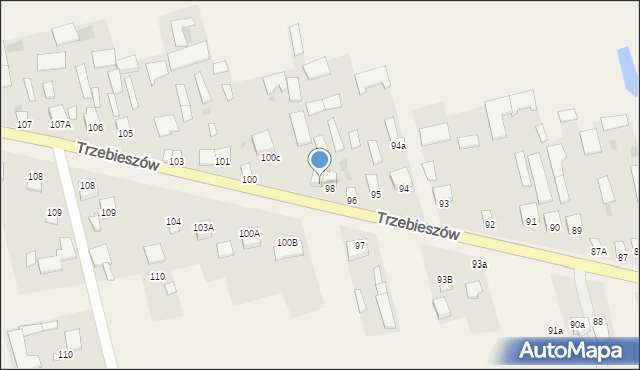 Trzebieszów, Trzebieszów, 99, mapa Trzebieszów