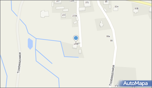 Trzebieszowice, Trzebieszowice, 103b, mapa Trzebieszowice