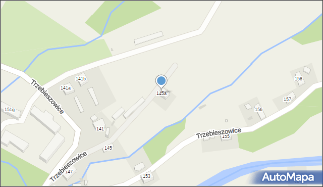 Trzebieszowice, Trzebieszowice, 145a, mapa Trzebieszowice