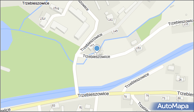 Trzebieszowice, Trzebieszowice, 149, mapa Trzebieszowice