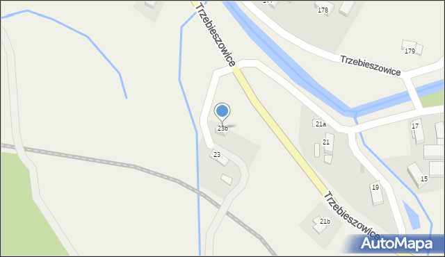 Trzebieszowice, Trzebieszowice, 23b, mapa Trzebieszowice