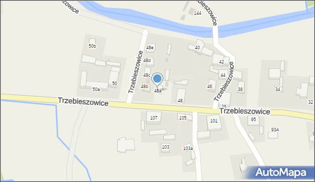 Trzebieszowice, Trzebieszowice, 48a, mapa Trzebieszowice