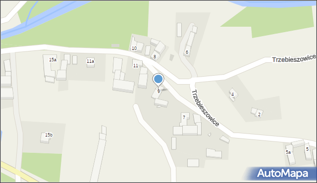 Trzebieszowice, Trzebieszowice, 9, mapa Trzebieszowice