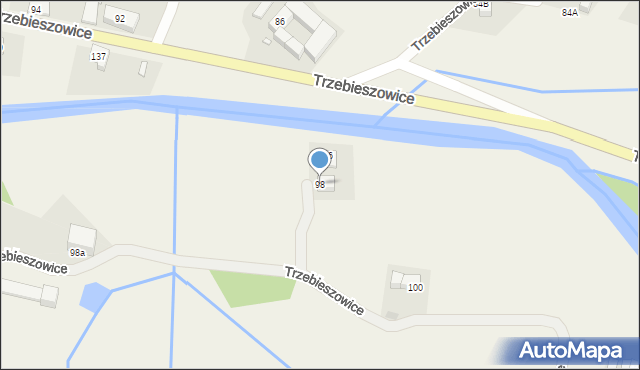 Trzebieszowice, Trzebieszowice, 98, mapa Trzebieszowice