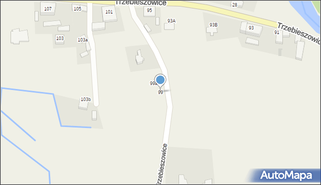 Trzebieszowice, Trzebieszowice, 99, mapa Trzebieszowice