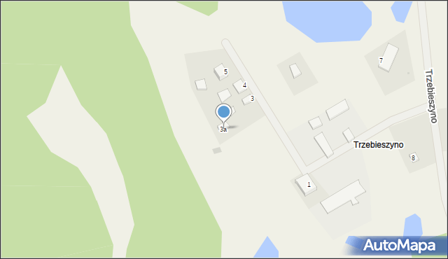 Trzebieszyno, Trzebieszyno, 3a, mapa Trzebieszyno