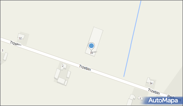 Trzebin, Trzebin, 33, mapa Trzebin