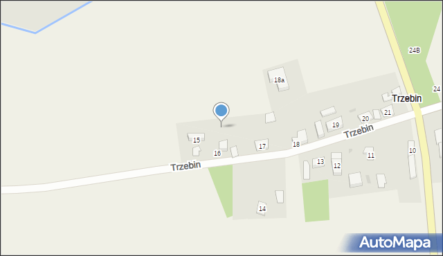 Trzebin, Trzebin, 16a, mapa Trzebin
