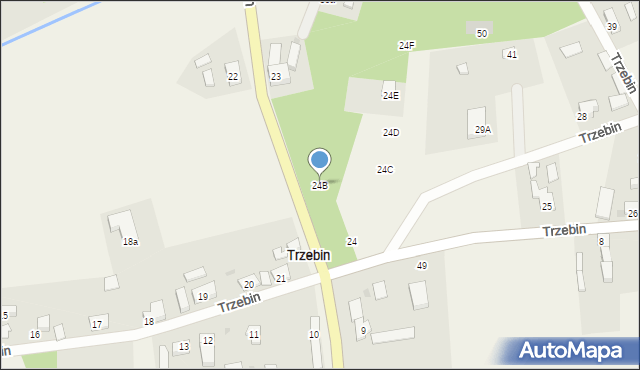 Trzebin, Trzebin, 24B, mapa Trzebin