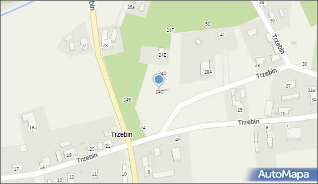 Trzebin, Trzebin, 24C, mapa Trzebin