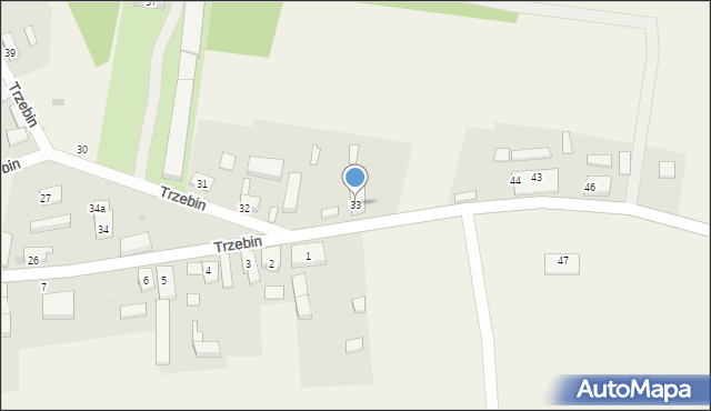 Trzebin, Trzebin, 33, mapa Trzebin