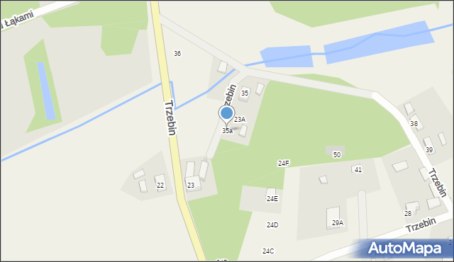 Trzebin, Trzebin, 35a, mapa Trzebin