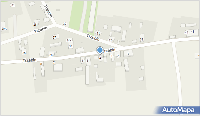 Trzebin, Trzebin, 4, mapa Trzebin
