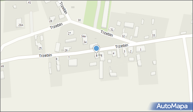 Trzebin, Trzebin, 6, mapa Trzebin
