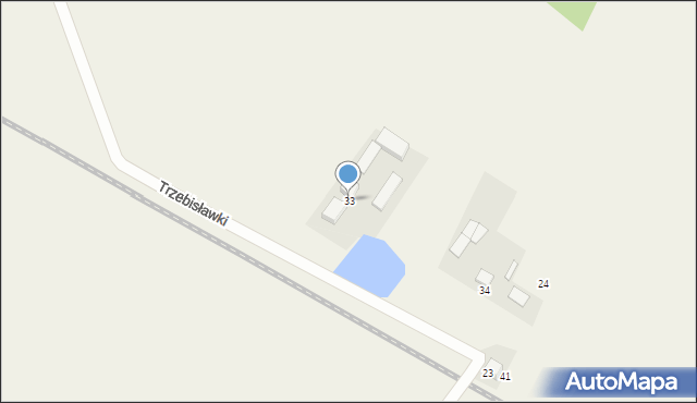 Trzebisławki, Trzebisławki, 33, mapa Trzebisławki