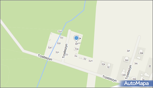 Trzebiszyn, Trzebiszyn, 31f, mapa Trzebiszyn