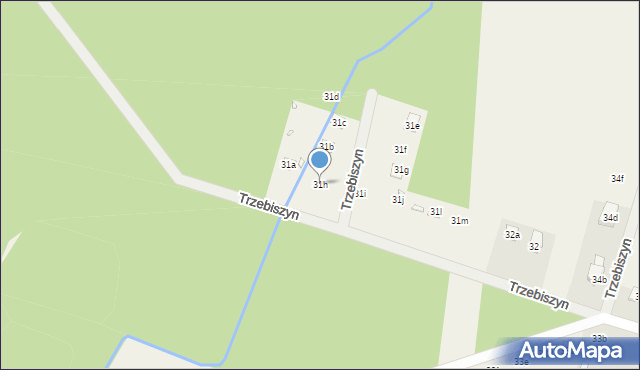 Trzebiszyn, Trzebiszyn, 31h, mapa Trzebiszyn