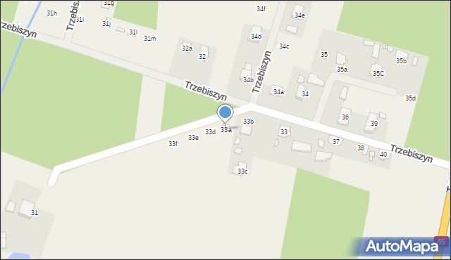 Trzebiszyn, Trzebiszyn, 33a, mapa Trzebiszyn