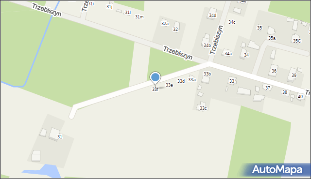 Trzebiszyn, Trzebiszyn, 33f, mapa Trzebiszyn