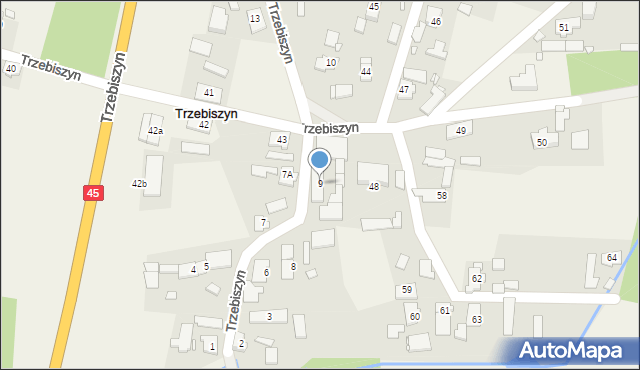 Trzebiszyn, Trzebiszyn, 9, mapa Trzebiszyn