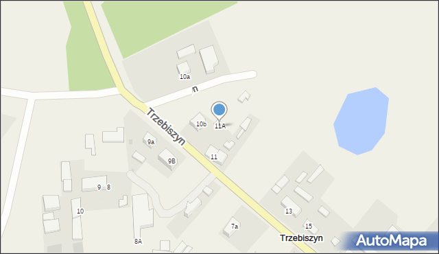 Trzebiszyn, Trzebiszyn, 11A, mapa Trzebiszyn