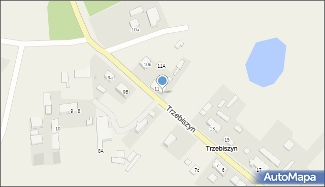 Trzebiszyn, Trzebiszyn, 12, mapa Trzebiszyn