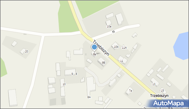 Trzebiszyn, Trzebiszyn, 9a, mapa Trzebiszyn