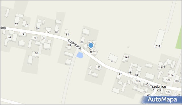 Trzebnice, Trzebnice, 88, mapa Trzebnice