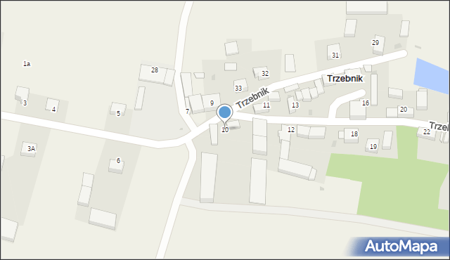 Trzebnik, Trzebnik, 10, mapa Trzebnik