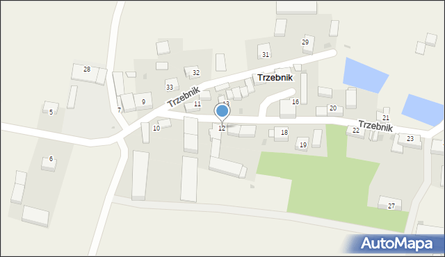 Trzebnik, Trzebnik, 12, mapa Trzebnik