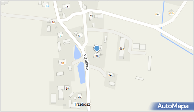 Trzebosz, Trzebosz, 56, mapa Trzebosz