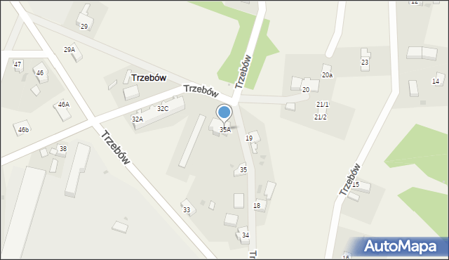 Trzebów, Trzebów, 35A, mapa Trzebów