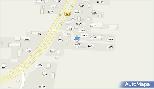 Trzebownisko, Trzebownisko, 1035B, mapa Trzebownisko