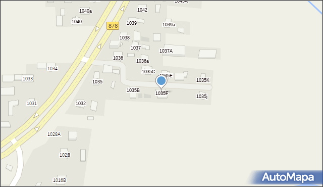 Trzebownisko, Trzebownisko, 1035F, mapa Trzebownisko