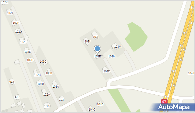 Trzebownisko, Trzebownisko, 103E, mapa Trzebownisko